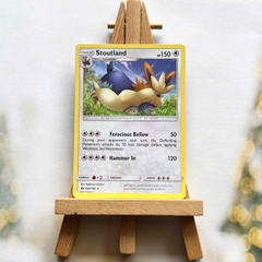 Thẻ hình Pokemon Stoutland 105/149 - Lá bài lẻ Sun & Moon Base Set Rare Reverse Holo tiếng Anh chính hãng