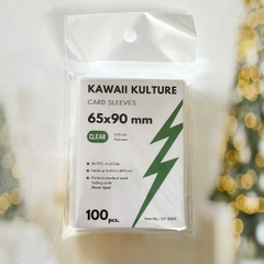 Bọc bảo vệ sleeves fit 100 cái đựng thẻ bài Pokemon, Yugioh, One Piece, super clear, 6.5x9 cm, chất lượng cao