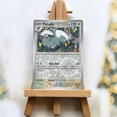 Thẻ hình Pokemon Purugly 117/142 - Lá bài lẻ Stellar Crown Common Reverse Holo tiếng Anh chính hãng