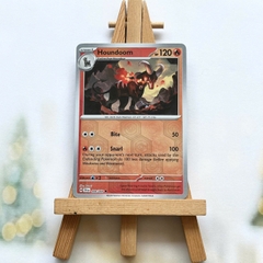 Thẻ hình Pokemon Houndoom 008/064 - Lá bài Scarlet & Violet Shrouded Fable Common Reverse Holo tiếng Anh chính hãng