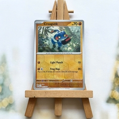 Thẻ hình Pokemon Croagunk 023/064 - Lá bài Scarlet & Violet Shrouded Fable Common Reverse Holo tiếng Anh chính hãng