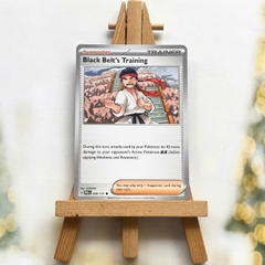 Thẻ hình Pokemon Black Belt's Training 098/131 - Lá bài lẻ Prismatic Evolutions Common Reverse Holo tiếng Anh chính hãng
