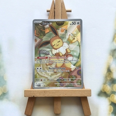 Thẻ hình Pokemon Eevee SVP173 (seal) - Lá bài lẻ Scarlet & Violet Illustration Rare Promo tiếng Anh chính hãng