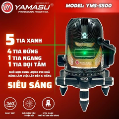 MÁY LASER CÂN BẰNG YAMASU YMS-S500 5 TIA XANH CHỐNG VA ĐẬP