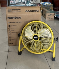 Quạt sạc sàn Nanoco NRF1230L màu vàng (Công suất 20W, 12 inch)