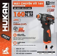 Máy chuyên vít búa Gen2Pro G2-CV160S