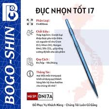 Đục dẹt tốt 17x400mm Bogo-Shin
