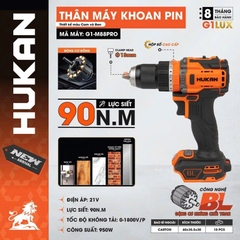 Thân máy khoan pin 13mm Hukan (Gen 1 Lux) G1-M88PRO