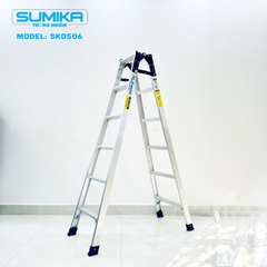 Thang nhôm xếp chữ A Sumika SKD506, chiều cao 1.8M+1.8M