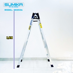 Thang nhôm xếp chữ A Sumika SKD506, chiều cao 1.8M+1.8M