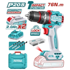 Máy khoan búa Total dùng pin 20V (không chổi than)