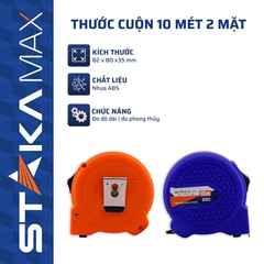 Thước 10m*2.5 2 mặt V2 Staka