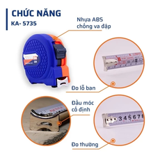 Thước 10m*2.5 2 mặt V2 Staka