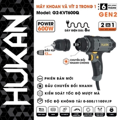Máy khoan điện Hukan (Gen2) G2-KVT600Q