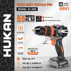 Thân máy khoan Hukan 10mm G1-D55