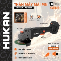 Thân máy mài góc pin (gen 1) Hukan G1-AG6000P