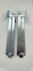 Chống ngắn -Tay nâng compass sắt xi trắng (Cặp)