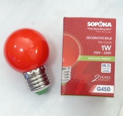Bóng đèn LED trang trí G45Đ (màu đỏ)