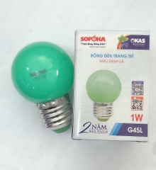 Bóng đèn LED trang trí G45L (xanh lá)