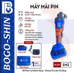 Máy mài pin 21V 6500v/min Bogo-Shin