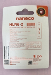 Pin AA Alkaline 1,5V 2.600mAh NLR62