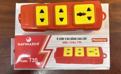 Ổ cắm 3 lỗ cam chịu tải 6000W