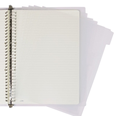 Sổ kẻ ngang nét đứt kẹp còng sắt A4 100 tờ 100/76; MS: 523