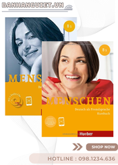 Combo Sách Menschen B1 ( Arbeitsbuch + Kursbuch) - Sách in offset bản mầu.