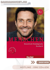 Combo Sách Menschen A2 ( Arbeitsbuch + Kursbuch) - Sách in offset bản mầu.