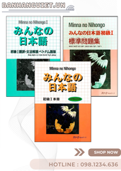 Minna no nihongo 1 - Combo 3 cuốn ( Giáo trình, Bản dịch, Bài tập)