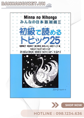 Minna no nihongo 2 - 25 Bài Đọc Hiểu