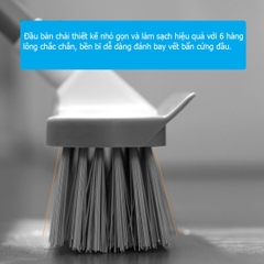 Bàn chải chà sàn kiêm gạt nước cán có thể kéo dài Fasola YF287