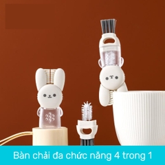 Bàn chải đa năng 4in1 hình thỏ Fasola DZ772