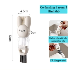 Bàn chải đa năng 4in1 hình thỏ Fasola DZ772