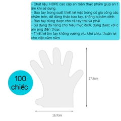 Găng tay dùng 1 lần pack 100 Fasola ZF116