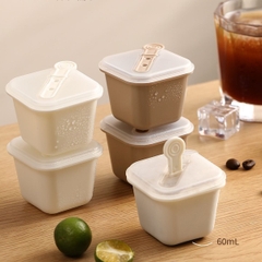 Bộ 6 Khay đá viên lớn kiêm làm kem que dung tích 60ml mỗi viên Fasola PS511
