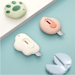 Dao rọc giấy mini kiêm móc chìa khóa nhiều hình dạng màu sắc Fasola DZ533