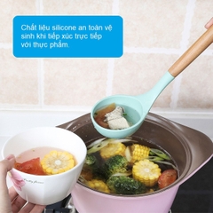 Dụng cụ nấu ăn Silicone cán gỗ sồi SH121