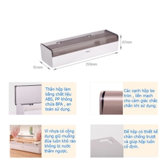 Hộp đựng muỗng đũa bằng nhựa Fasola SH177
