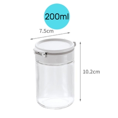 Hộp rắc gia vị 2 nắp, thân thủy tinh Fasola PS569
