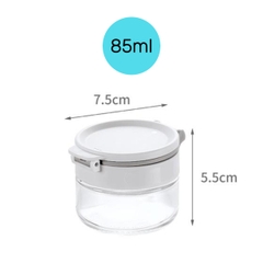 Hộp rắc gia vị 2 nắp, thân thủy tinh Fasola PS569
