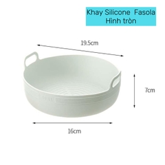 Khay Silicone hình chữ nhật màu Mint Fasola dành cho nồi chiên không dầu PS502