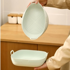 Khay Silicone hình chữ nhật màu Mint Fasola dành cho nồi chiên không dầu PS502