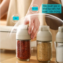 Chai thủy tinh định lượng muối, rắc gia vị Fasola SH457