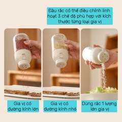 Chai thủy tinh định lượng muối, rắc gia vị Fasola SH457