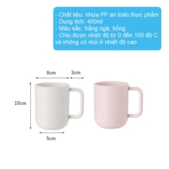 Ly nhựa có quai dung tích 400ml Fasola YF303