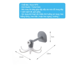 Móc treo xoay đa năng 6 chấu Fasola YL045
