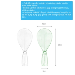 Muôi múc cơm vá xới cơm nhựa dạng đứng Fasola SH308