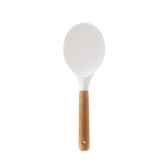 Muôi múc cơm silicone cán gỗ sồi Fasola vá xới cơm SH296