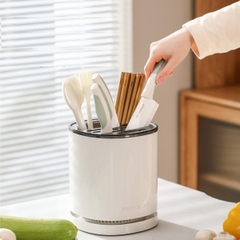 Ống ắm dao đũa tròn màu trắng Fasola PS623